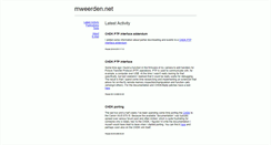 Desktop Screenshot of mweerden.net